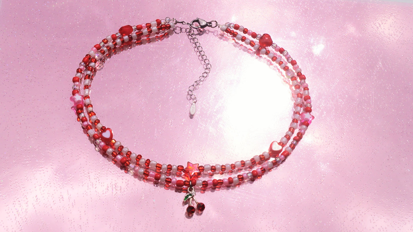 Cherry Pop 2 in 1 Necklace