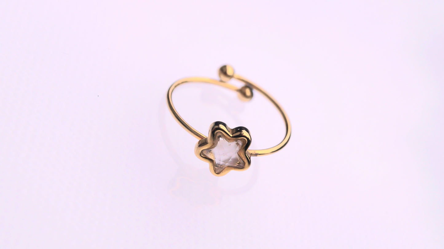 Shinning Star Gold Ring