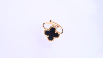 Black Clover Style Gold Ring