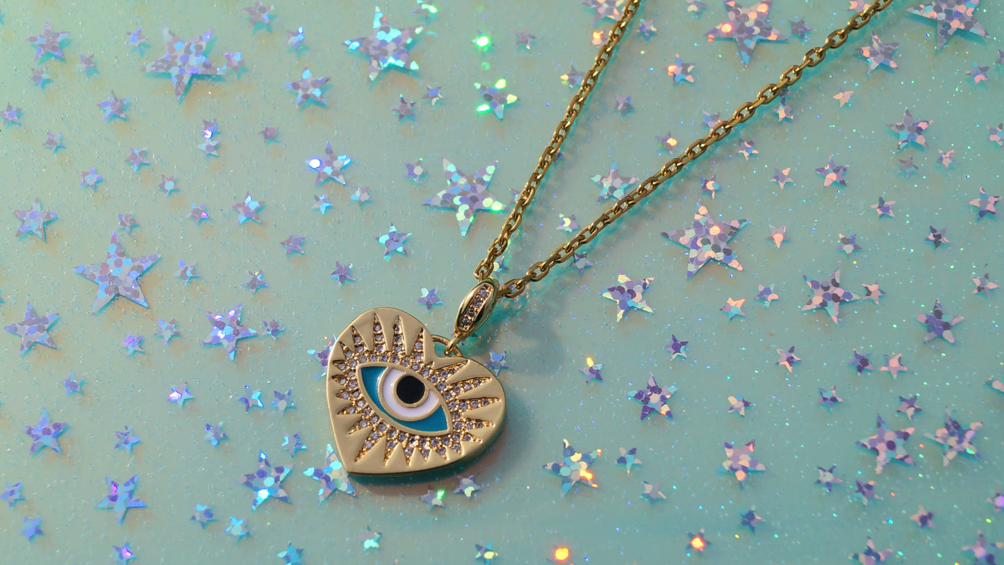 Gold All Seeing Eye Necklace