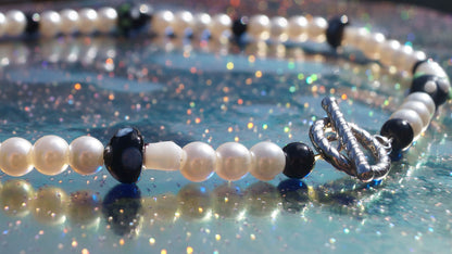 Black Shrooms & Berries Necklace